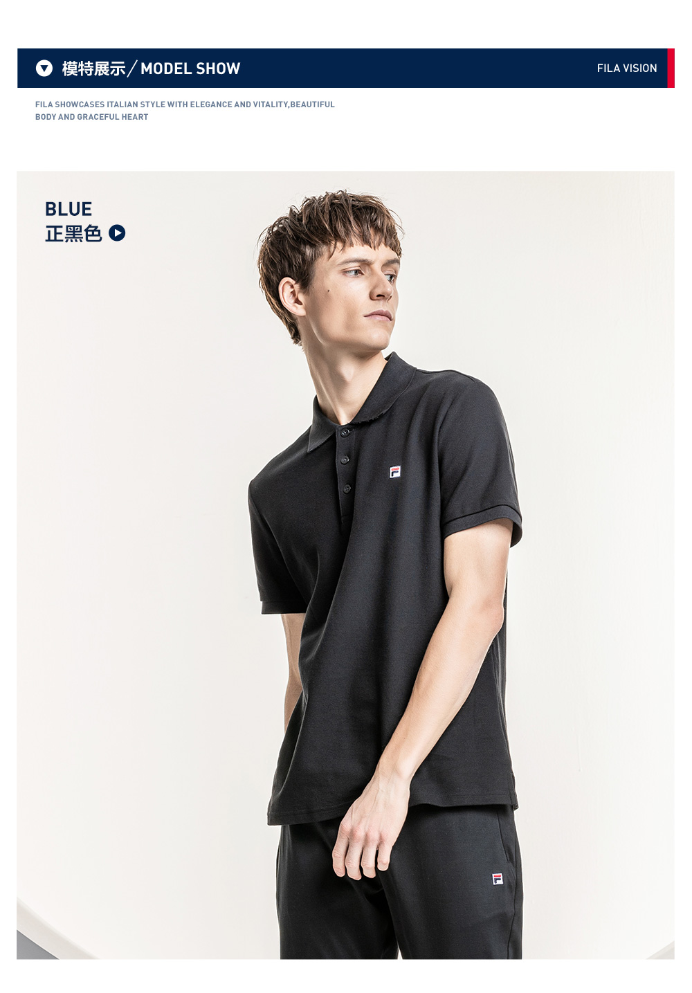 FILA Fila Áo sơ mi nam POLO chính thức 2019 Mùa xuân mới Thể thao thường xuyên đan áo ngắn tay nam - Áo polo thể thao áo thun nữ có cổ polo