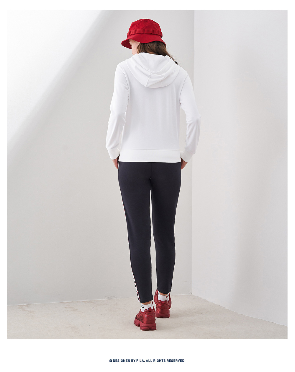 Áo len nữ Fila Fila 2019 xuân mới đơn giản thời trang thể thao và giải trí dệt kim áo len trùm đầu - Thể thao lông cừu / jumper mẫu áo hoodie đẹp