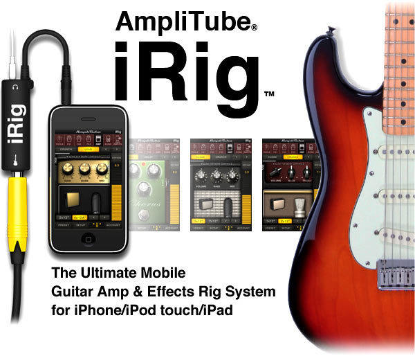 IRIG Electric Guitar Effectors Apple Gig audio interface iPhone ipad Guitar Wire Irig Converter