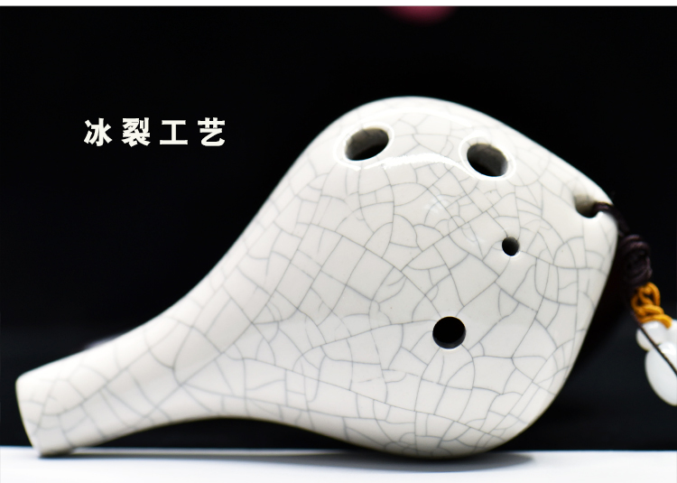 Ocarina trống 6 lỗ, người mới bắt đầu gửi sách giáo khoa, âm trung C, gốm ac sáu lỗ, sáo sứ - Nhạc cụ dân tộc các loại đàn cổ cầm