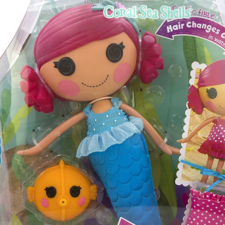 Mga Lalaloopsy Леле ангел стрижка узоры изменяет цвет русалка смена цвета волос большая голова кнопочная кукла