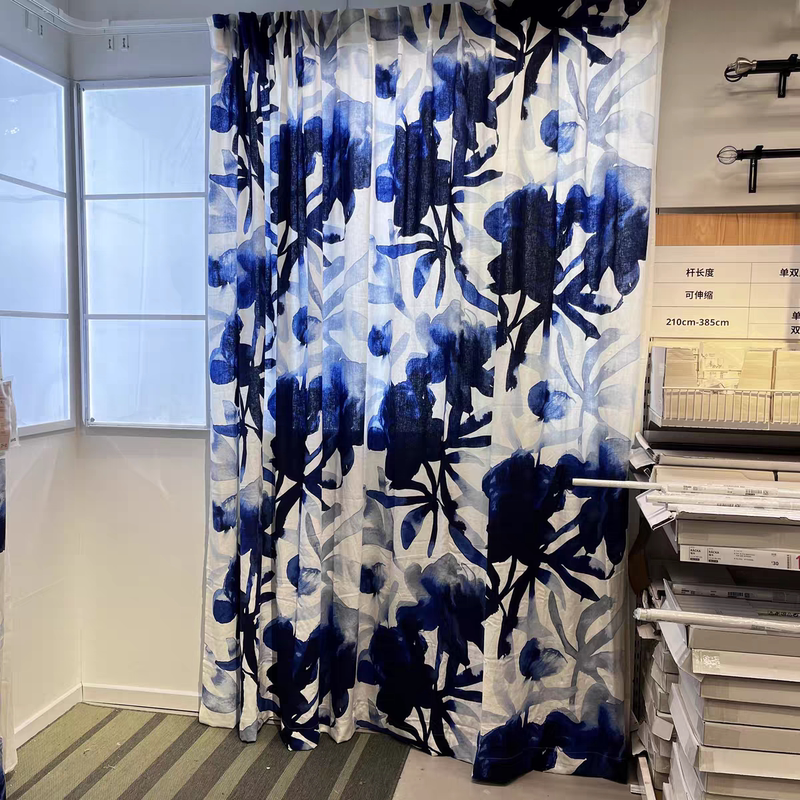 Hemp Tencel Curtains Yj Scowans Tie-Dye Living Room Bedroom Blackout Dustproof Easy to Clean No Label Simple Style Micro Hemp Tencel Curtains Yj Scowans Tie-Dye Living Room Bedroom Blackout Dustproof Easy to Clean No Label Simple Style Micro