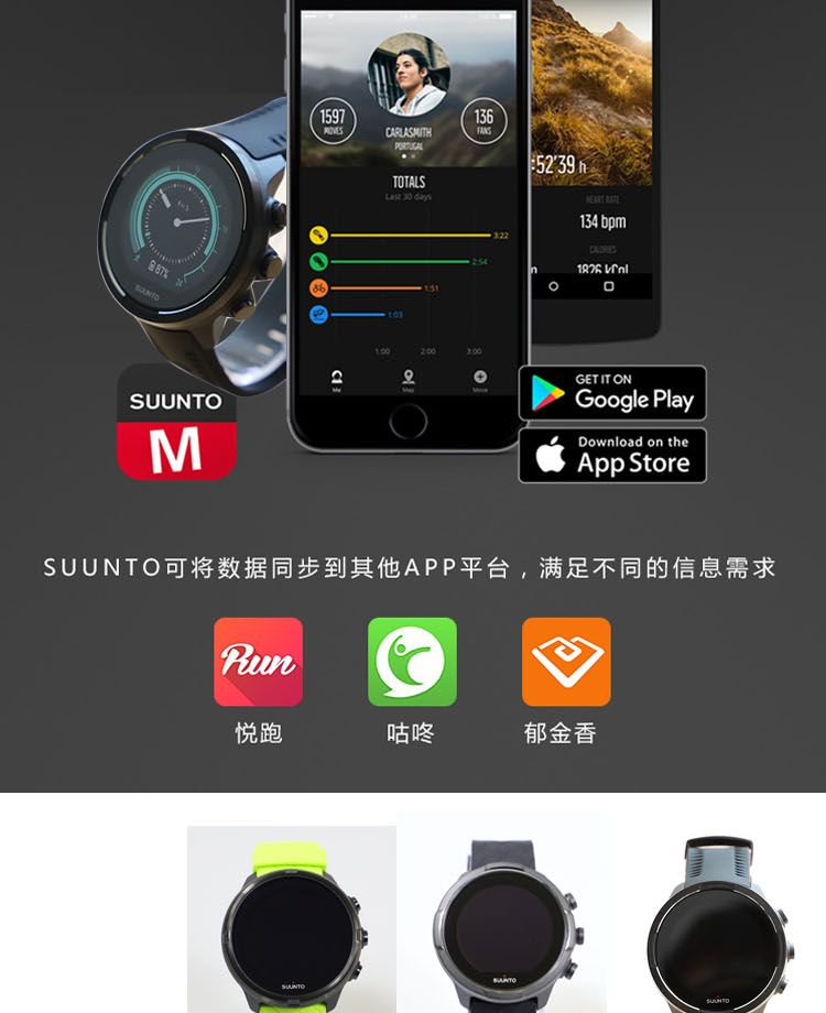 Song mở rộng suunto 颂 mở rộng Đồng hồ thể thao 9baro hợp kim titan hàng đầu chạy sunnto ngoài trời nữ - Giao tiếp / Điều hướng / Đồng hồ ngoài trời đồng hồ nam orient