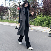 Over-the-knee vest womens coat loose thin Korean version of the long sleeveless suit net red horse clip waistcoat vest jacket