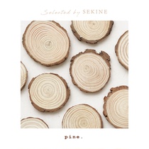 SEKINE looking for a forest fragrance candle with heat insulation mat natural pine log slices