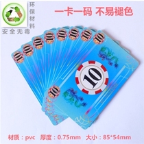 Chip Coin Texas Poker Plastic Card Mahjong Round Digital Chip PVC Poker Coin