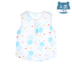 Sioni Gấu bé Vest mùa hè mỏng bông gạc không tay trên Pyjama bé Bump 8426. 