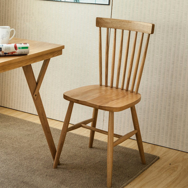 Nordic Simple Solid Wood chair Windsor Creative chair Leisure designer personality backed coffee chair