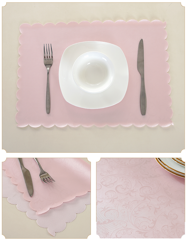 4 piece placemat bảng mat cách nhiệt pad placemat chống thấm nước và oilproof Châu Âu-phong cách đơn giản chống nóng bát bát mat Phía Tây mat