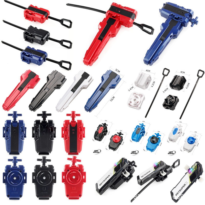 Battle Beyblade Accessories Ux Cx Generation Pull String Launcher Left-Hand Rotation Light-Up Handle Bx