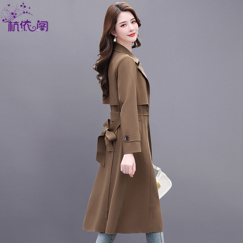 Windbreaker women's mid-length style 2022 this year's popular spring and autumn new high-end single-layer thin casual casual coat coat