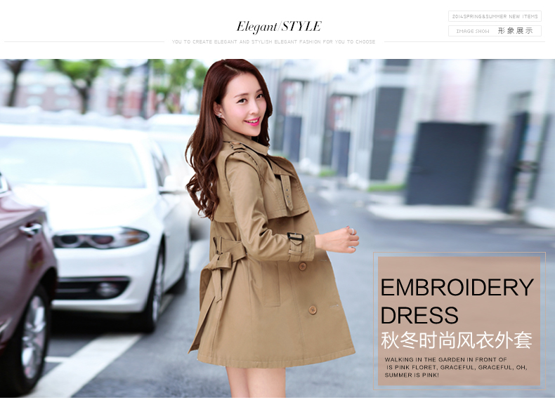Trench pour femme en Coton - Ref 3226715 Image 7