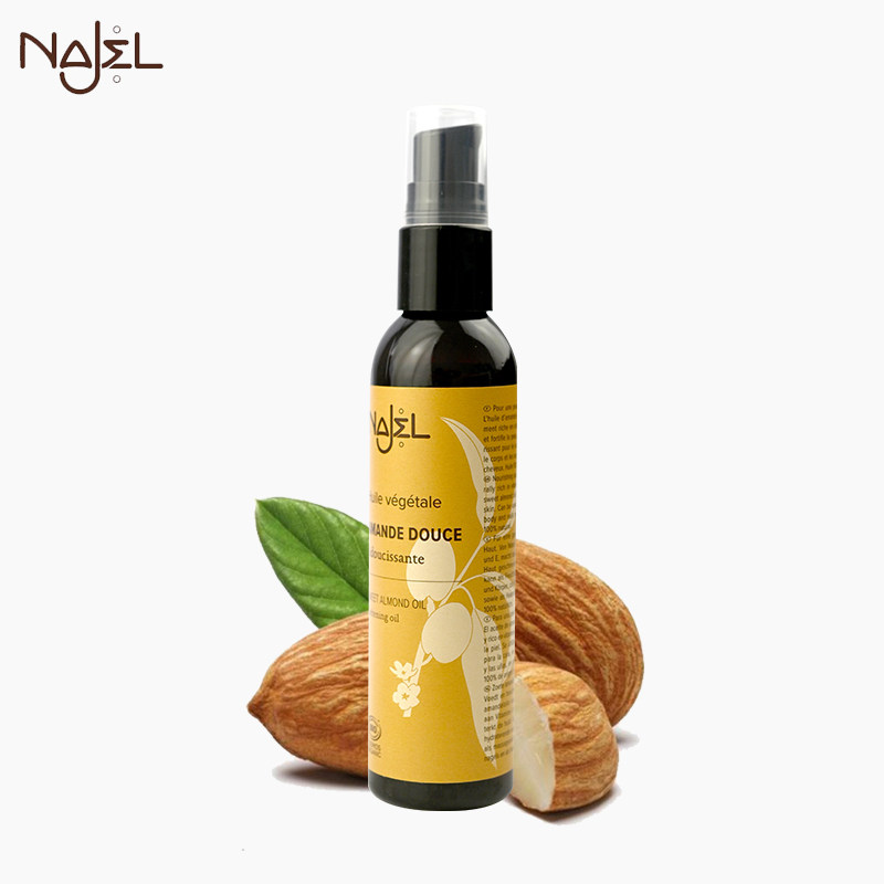 NAJEL sweet almond seed essential oil 80ml natural plant JE skincare oil Aglycerol unilateral pure essential oil aromatherapy