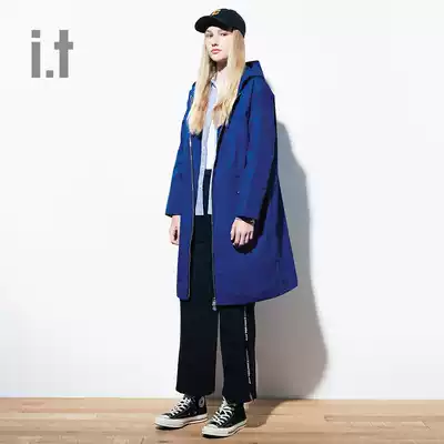 it :CHOCOOLATE women's hooded coat autumn trend long print 7680XDD