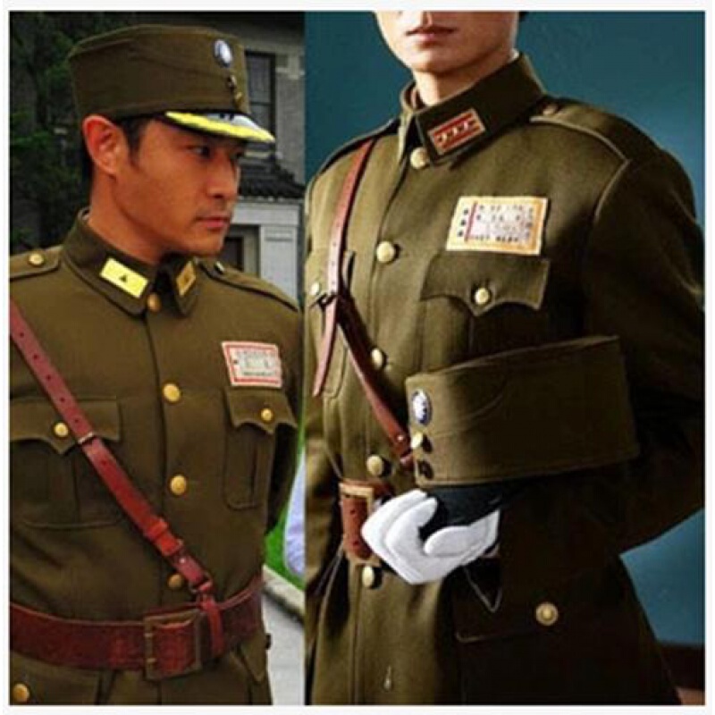 Republic of China Military Uniforms in American Style for Men and Women, Including Anti-War Officers, Soldiers, Female Agents, and Military Attire for Film, Television, Sketches, and Stage Performances