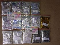  Glitter powder Plum sequins Quicksand shell with plum sequins 3mm 4mm 5mm 6mm Snowflake sequins flash