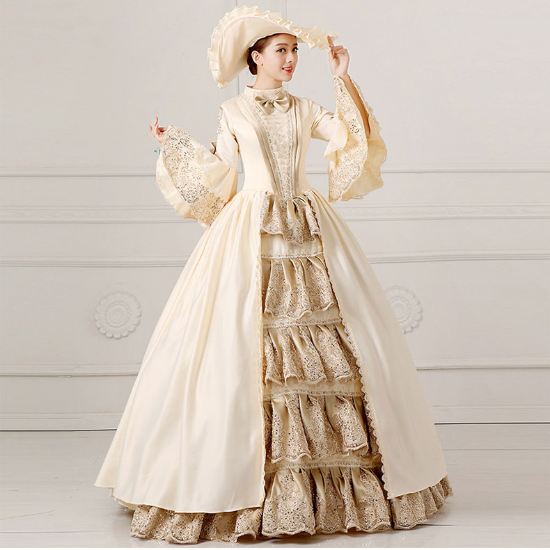 RENAISSANCE DRESS MEDIEVAL COTTON 