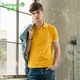 Fort Lion Long 18 mùa hè mới ve áo nam thêu tay áo ngắn kinh doanh áo polo giản dị nam 210143100 áo cộc tay nam Polo