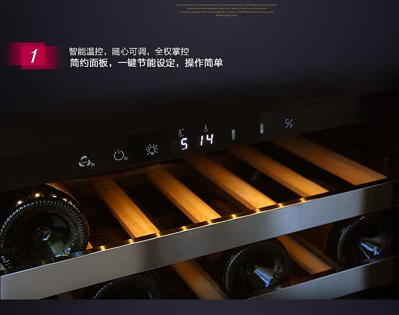 tủ kính trưng rượu Tủ rượu nhúng đôi nổi tiếng / ẩn danh với tủ rượu điều chỉnh nhiệt tích hợp - Tủ rượu vang tủ rượu mini đẹp