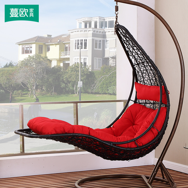 Hangbasket rattan chair adult hammock indoor home living room swing lazy hanging chair balcony single sleeping rocking basket chair