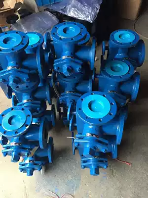 BX44W-16C cast steel flange asphalt special insulation three-way plug valve asphalt plug valve DN50-DN200