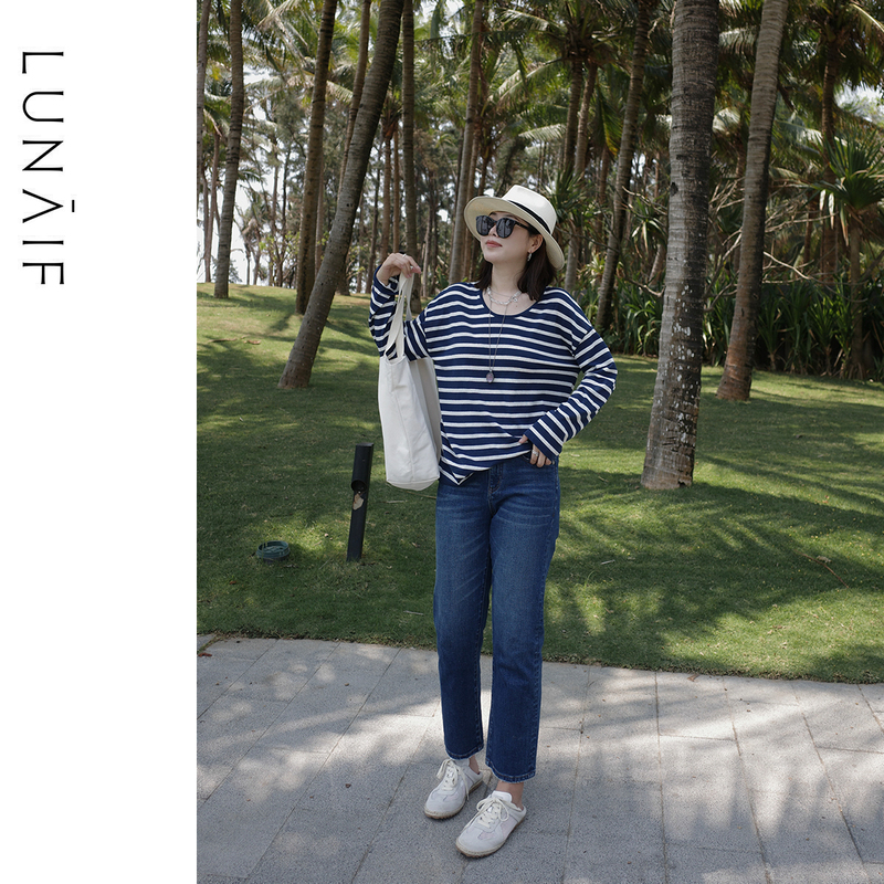 Lunaif/Extremely Slimming, All-Season, Comic-Style Legs, Tight-Fitting, High-Elasticity, Classic Straight-Leg Jeans Imported from Turkey Lunaif/Extremely Slimming, All-Season, Comic-Style Legs, Tight-Fitting, High-Elasticity, Classic Straight-Leg Jeans Imported from Turkey
