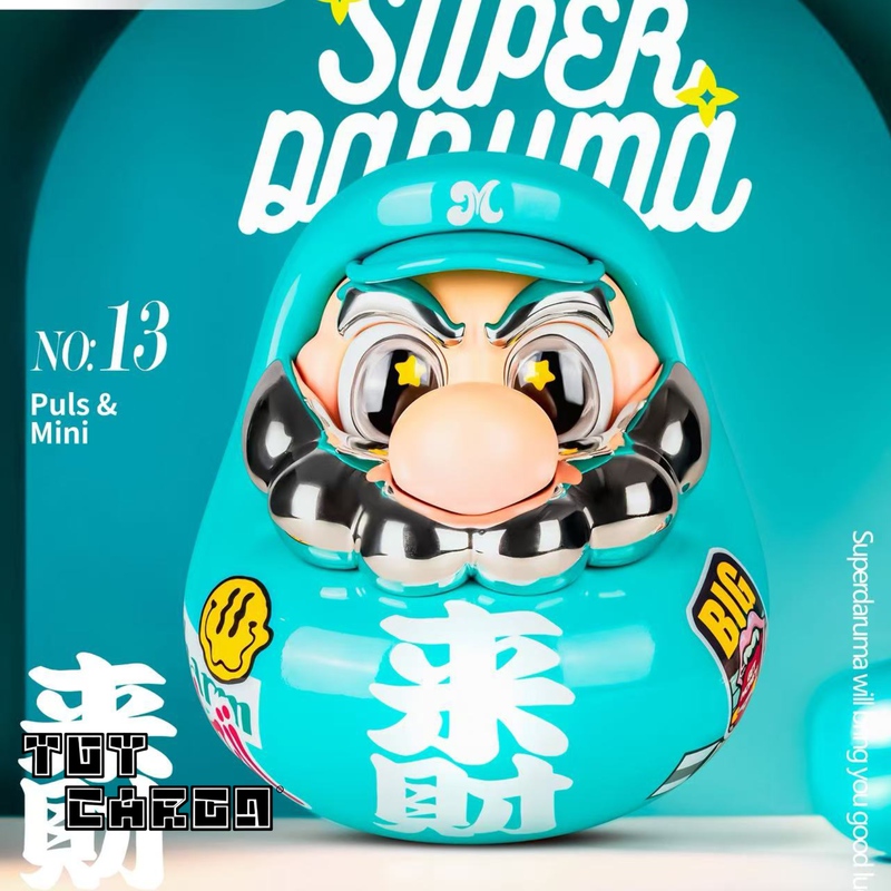 【Toy.Cargo】In Stock Senzii Qianji Super Daruma Bring Wealth Trendy Figurine Fortune Gift