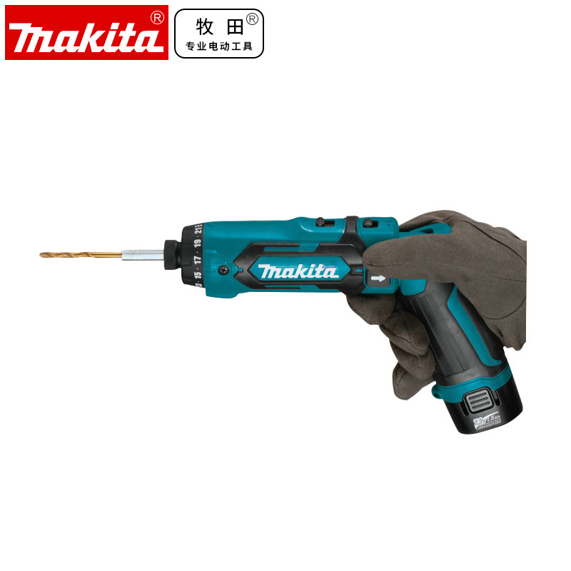 Makita Makita original rechargeable screwdriver electric screwdriver batch household folding electric drill DF012DSE