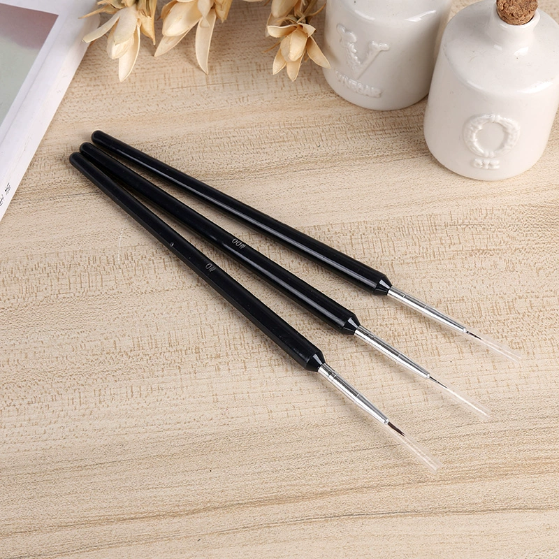 Công cụ làm móng DIY Brush Làm móng tay Bút kéo Dòng Bút Vẽ tay Bút Bút Stroke Pen Point Flower Pen 3 Pack - Công cụ Nail