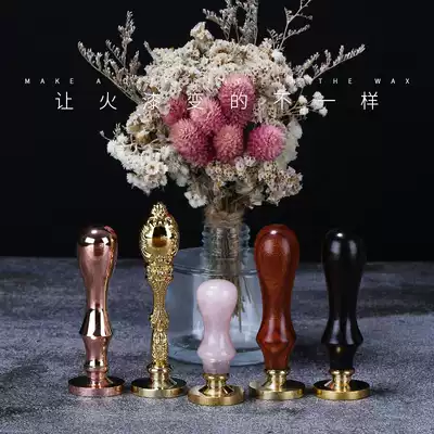 To customize the paint seal custom red sandalwood Ebony natural crystal peacock official seal handle single chapter customization