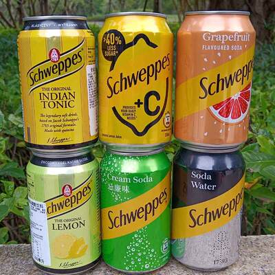 Schweppes soda water Grapefruit Cream Flavored Soda Water Tonic Carbonated Drink