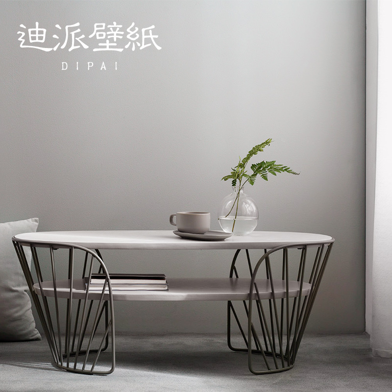 Pure colored blue gray wallpaper modern minimal bedroom living room background wallpaper shop decorated non-self-adhesive