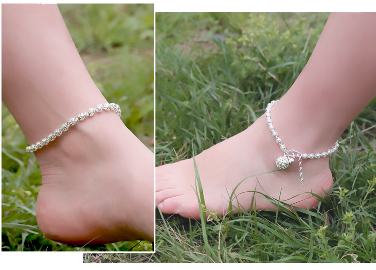 Bracelet de cheville Femme OTHER   en Argenterie - Ref 3101480 Image 26