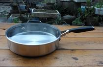 American cool pot Ca 10 inch stainless steel deep frying pan pan 25 4cm 3qt