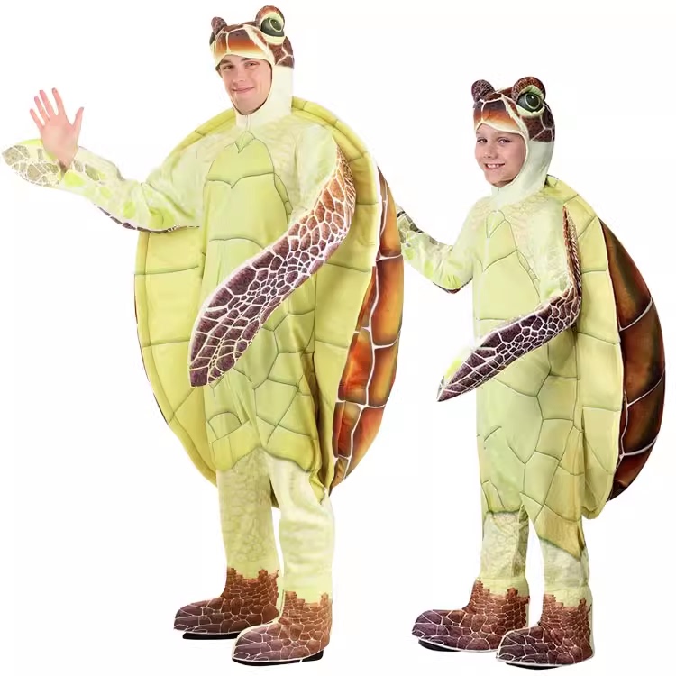 Halloween Children's Day Performance Costumes for Adults and Children, Finding Nemo Themed Animal Sea Turtle Costumes
