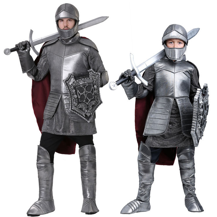 Halloween Children's Day Stage Performance Costumes for Adults and Children, Male Royal Knights, Warriors, Gladiators Costumes Halloween Children's Day Stage Performance Costumes for Adults and Children, Male Royal Knights, Warriors, Gladiators Costumes