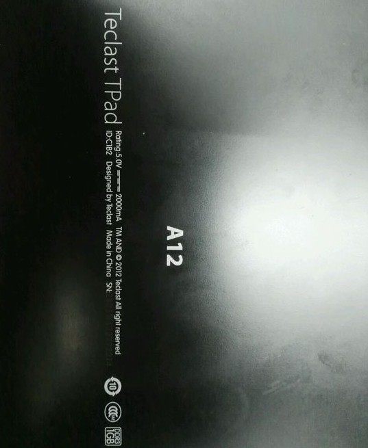 Teclast Taiwan electric A12 tablet computer motherboard display touch screen battery machine