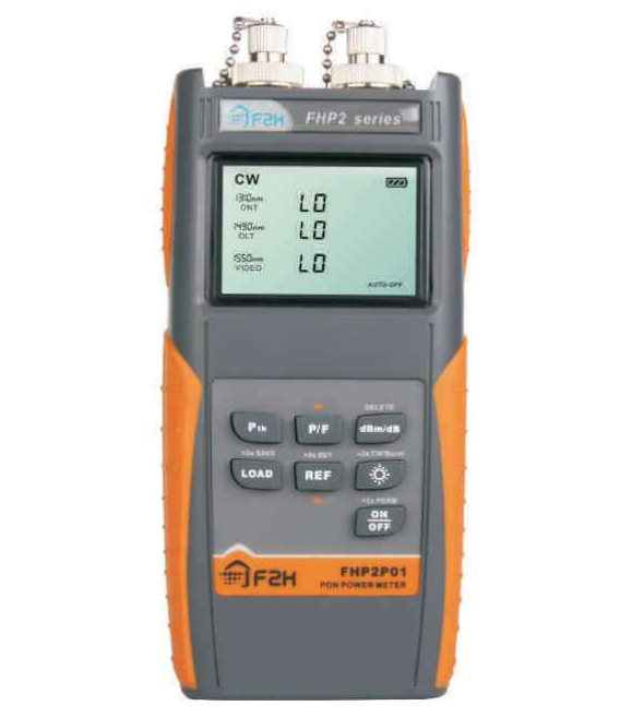 Original light-dimensional FHP2P01 handheld PON optical power meter fit FC SC head with superior computer