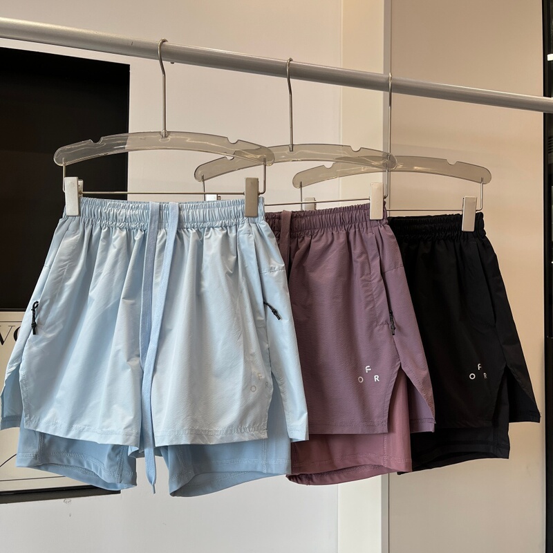 Factory Order! Couple Style Outdoor Two-In-One Quick-Drying Running Pants, Fake Two-Piece Fitness Yoga Sports Shorts for Summer Factory Order! Couple Style Outdoor Two-In-One Quick-Drying Running Pants, Fake Two-Piece Fitness Yoga Sports Shorts for Summer