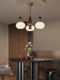 New Living Room Lamp, Simple and Elegant, Mid-Century Style, Personalized Glass Chandelier, Minimalist Dining Room Lamp, High-End Bedroom Persimmon Lamp
