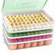 Dumpling box frozen dumpling box household refrigerator storage box multi-layer tray quick-frozen dumpling wonton box egg box