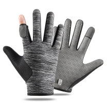 Sun Protection All Finger Gloves Mens Summer Thin Ice Silk Driving Riding Fishing Takeaway Forefinger Flip-Slip Gloves Female