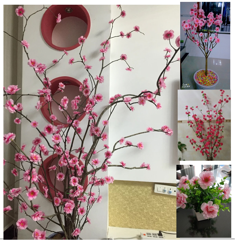 Mô phỏng hoa đào hoa mận cánh hoa ảnh cưới studio chụp đạo cụ DIY hướng dẫn sử dụng cảnh quan cộng đồng - Hoa nhân tạo / Cây / Trái cây cây giả trang trí