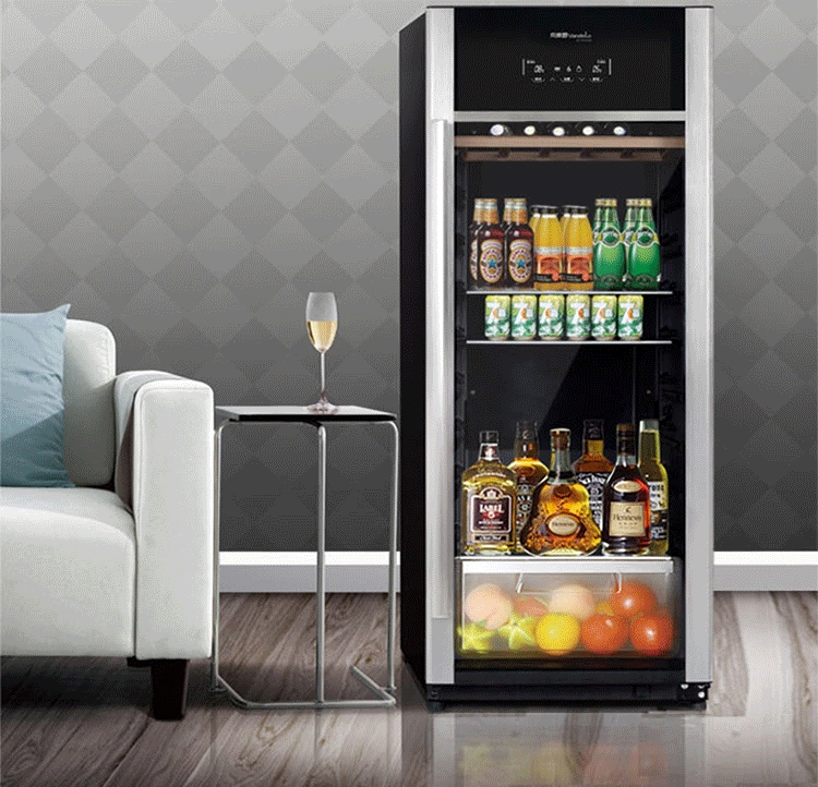 giá để rượu bằng gỗ Midea / Midea JC-175GEM 175 lít lưu trữ lạnh nhiệt độ duy nhất tủ góc gỗ gụ