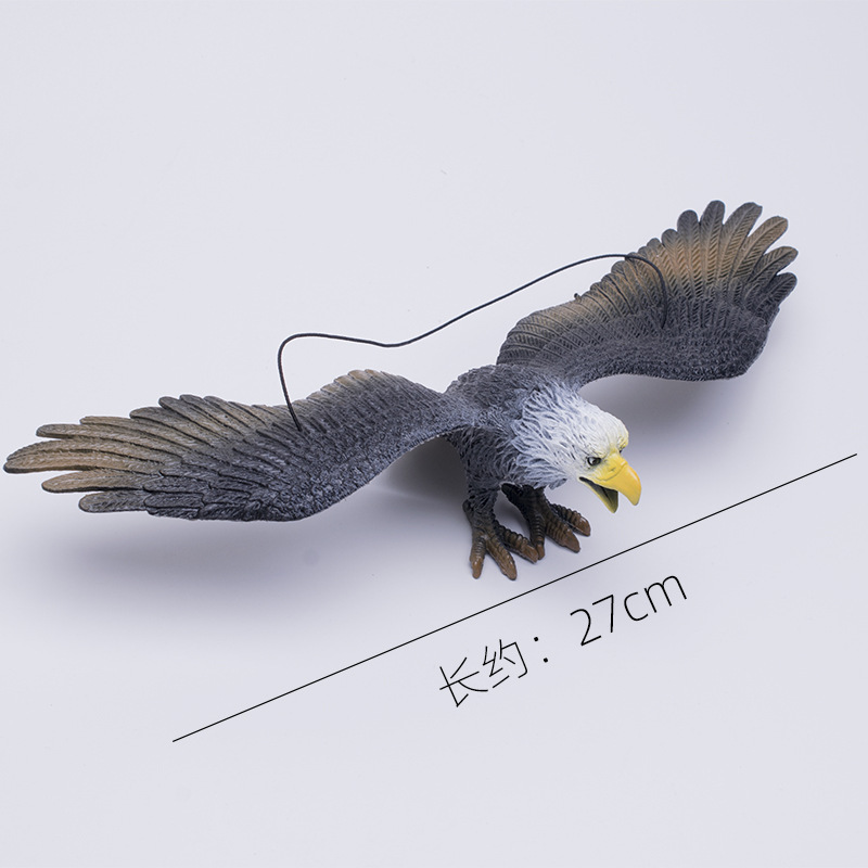 Simulated Eagle Model Plastic Simulation Animal Children's Toy Balcony Bird-Scaring Device Decorative Prop Raptor Hanging Ornament