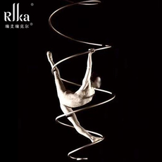 Воздушная Йога гамак 杂技体操大螺旋道具高空中瑜伽钢管舞蹈单双耳吊环舞空中商演酒吧