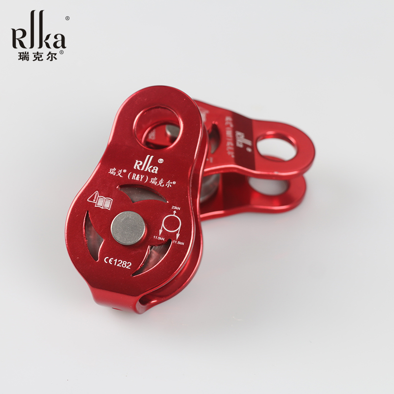 Ruiyao outdoor pulley Mountaineering pulley Aerial yoga climbing single pulley Crossing zipline pulley Lifting pulley