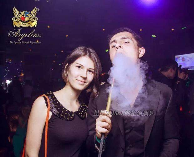 Arabian culture hookah bottle bar smoking set glass hookah large, medium and small full set Shisha set