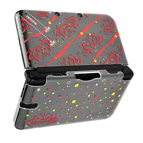 And color beauty musubi 3DSLL 3DSXL transparent protective case Crystal protective case WSB0495 Manzhushahua