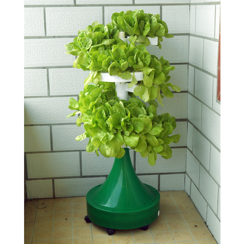 好多菜螺旋式立柱自動水培無土栽培設備種植架水耕陽臺種菜花盆